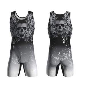 Professional Grade Wrestling <b>Singlet</b> for <b>Men</b> with Compression Sleeveless Design and Quick Dry Fabric for Sports - Product Image 2