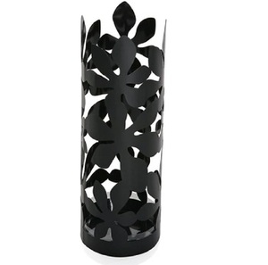 Support de parapluie à découpe laser Leaf Design couleur noir et gris enduit intérieur décoration de la maison équipement de pluie pour le stockage de jardin à la maison - Product Image 3