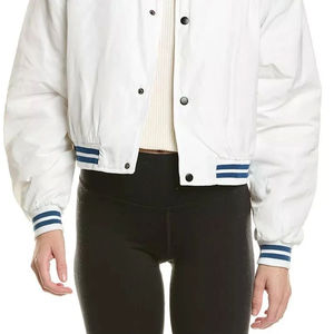 Veste courte de style varsity pour femmes, variété de styles, manches longues, longueur courte, décontractée, tendance, couleur personnalisée, chaude et respirante - Product Image 3