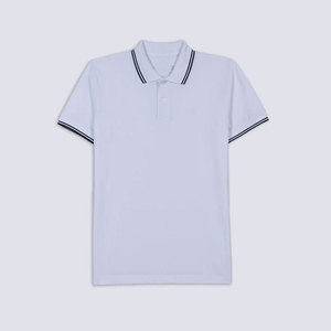 เสื้อโปโลปักลายตราสัญลักษณ์แบบกำหนดเองสำหรับผู้ชาย แบบคลาสสิก กระดุม 3 เม็ด ผ้าฝ้ายหวีคุณภาพสูง เสื้อทำงาน เสื้อกอล์ฟ - Product Image 4