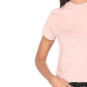 Camiseta de manga corta para mujer, camiseta de gran tamaño para mujer, camiseta transpirable de algodón y poliéster con cuello redondo para mujer - Product Image 4