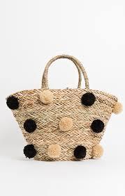 กระเป๋าถือชายหาดสำหรับผู้หญิง, กระเป๋าถักลายและประดับด้วยลูกปัดกระเป๋าสานมีซิปสำหรับฤดูร้อน - Product Image 2