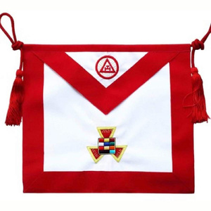 Maçonnique Grand Lodge Maître Mason Tablier Brodé À La Main En Gros À Bas Prix Bon Matériel - Product Image 6