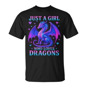 T-shirt personnalisable Dragon pour filles, un design promotionnel pour ceux qui aiment les dragons - Product Image 1