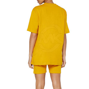 Women's Oversized Lightweight Shorts Set Breathable Casual Wear with Solid Pattern <b>Above</b> Knee Length - Product Image 2