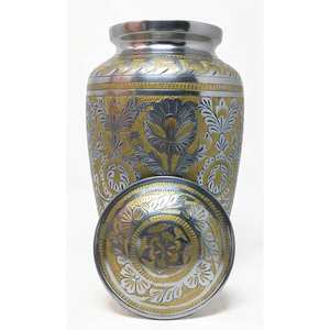 Urne funéraire en métal bleu fait à la main de qualité supérieure pour les cendres souvenir commémoratif funéraire personnalisé - Product Image 6