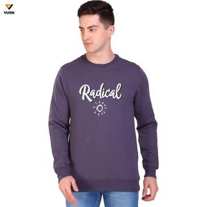 เสื้อสเวตเตอร์ผ้าฝ้ายแขนยาวของผู้ชายเสื้อสเวตเชิ้ต100% พิมพ์โลโก้แบบทีมดีไซน์แบบกำหนดเอง MOQ ต่ำสำหรับฤดูหนาว - Product Image 4