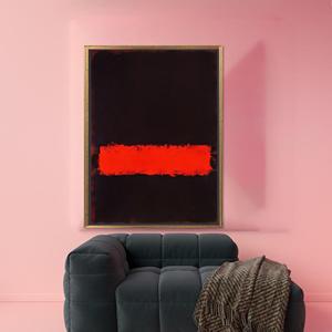 Elegant Minimal Artwork Canvas Print, Modern Home Decor,Gold <b>Framed</b> - Product Image 1