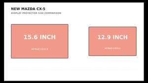 ฟิล์มกันรอยหน้าจอรถยนต์สำหรับจอแสดงผลกลาง Mazda CX-5 ขนาด 15.6 นิ้ว ฟิล์ม PET ป้องกันแสงสะท้อน AG AR - Product Image 2
