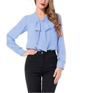 Camisas de vestir para mujer de alta calidad Color sólido estilo occidental Slim Fit Formal secado rápido transpirable cuello mandarín tejido - Product Image 3