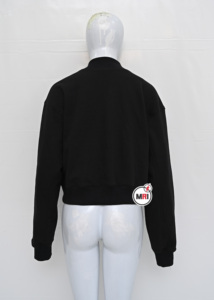 Premium 100% Cotton Fleece MRI Winter Coat High Quality Regular Sleeves Breathable Crop Style Jacket Crew Neck Button Decoration - Product Image 6