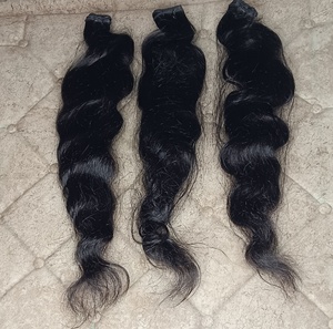 Cheveux de temple humains vierges Remy de 34 pouces, 100% cheveux naturels non traités d'Inde - Product Image 1