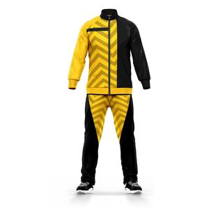 Chándales de fútbol personalizados OEM para hombres, uniforme de entrenamiento escolar con impresión por sublimación completa con cierre de cintura elástica - Product Image 5