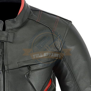 Blouson de course en cuir pour homme, design personnalisé 2025, haute qualité, imperméable et coupe-vent, pour la course automobile et moto - Product Image 5