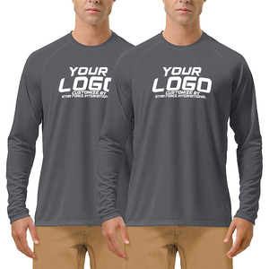 Sun Shirt UPF 50+ Men's Fishing Shirt Long Sleeve UV Protection <b>Hoodie</b> Rash Guard for Swimming Running Hiking Light - Product Image 4