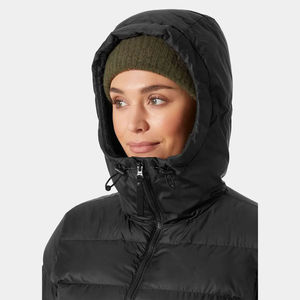 Veste d'hiver matelassée à capuche réglable en polaire respirante rembourrée de coton de qualité supérieure pour femmes OEM - Product Image 3