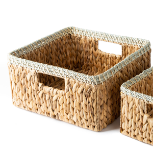 Producto superior Caliente agua Jacinto bolsa de lavandería cesta decoración cesta personalizar Color cocina espacio organizador - Product Image 4