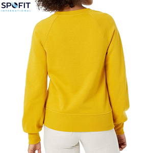 เสื้อสเวตเตอร์สวมหัวสำหรับผู้หญิงเสื้อสเวตเชิ้ตโอเวอร์ไซส์ผ้าคอตตอนธรรมดาขนาดใหญ่ออกแบบได้ตามต้องการ - Product Image 6