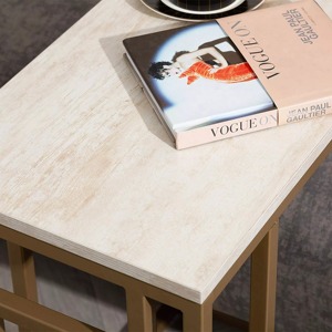 Table d'appoint moderne en verre de forme carrée avec base en métal, parfaite pour le salon, le café, le bureau et les espaces élégants de l'Inde - Product Image 5