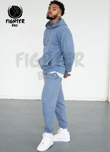 Chándal de algodón ecológico con cremallera, estilo informal de verano, con pantalón acampanado y diseño apilado, cortavientos para hombre - Product Image 5