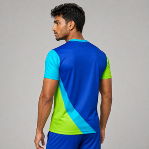 เสื้อวอลเลย์บอลแบบสวมใส่สบาย ระบายอากาศได้ดี ผลิตตามสั่งด้วยเทคนิค Sublimation สำหรับผู้ชาย ชุดทีมกีฬาวอลเลย์บอล บริการ OEM - Product Image 4