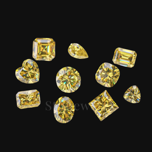 เพชรสังเคราะห์สำหรับปลูกตามธรรมชาติได้รับการรับรองจากห้องปฏิบัติการ4CT 3CT 2CT รูปวงรีสีเหลืองบน1CT - Product Image 3