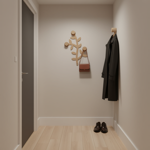 Foppapedretti APPENDIABERO Perchero de Pared de MDF Natural y Gancho para Abrigos - Product Image 3