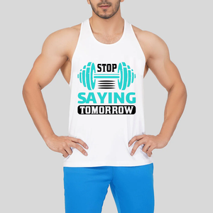 Camiseta sin mangas de calidad Premium para hombre, capucha transpirable con cuello en V, bordado a máquina, estilo deportivo, talla XL, logotipo trasero - Product Image 2