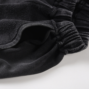 กางเกงขาสั้นผู้ชายขนาดเฮฟวี่เวทแบบกําหนดเองล้างกางเกงขาสั้นซันเฟด streetwear วิ่งวินเทจด้อยกรดล้างกางเกงขาสั้นสําหรับผู้ชาย - Product Image 3