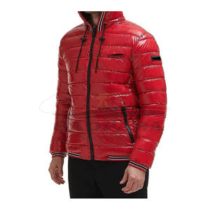 Chaqueta acolchada con logotipo personalizado para hombre, chaqueta de invierno, abrigo de bombardero con burbujas, ropa de abrigo acolchada, diseño de moda con cremallera elegante - Product Image 4