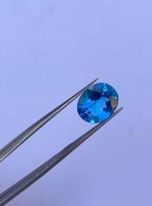 Topacio Azul Natural de la Mejor Calidad, Gema Suelta de 5.15 Quilates, 10x12mm, Corte Personalizado para Joyería - Product Image 5