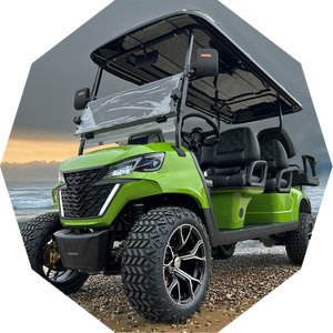 Carrito de golf eléctrico de lujo de 6 asientos al por mayor con Buggy de 4 ruedas con batería de litio de 4000W - Product Image 4