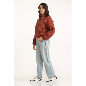 Pull-over décontracté pour homme, coupe classique, en maille, avec fermeture éclair et col montant, respirant, chaud, pour l'automne, OEM ODM Pakistan - Product Image 4