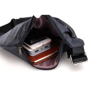 Bolsa carteiro masculina de pano oxford, multi-bolso, casual, <span class=keywords><strong>anti</strong></span>-roubo, de ombro, tática, para homens - Product Image 5