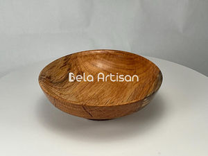 Bol décoratif en bois artisanal finition naturelle, décoration intérieure écologique pour le salon ou la cuisine - Product Image 5