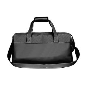 Sac polochon de week-end en cuir PU végétalien personnalisé sac polochon de voyage décontracté et pliable à panneaux fermeture éclair en cuir véritable pour le quotidien - Product Image 6
