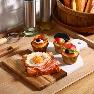 Juego de tablero de bambú de acacia de mármol blanco grande personalizado moderno de la mejor calidad, precio razonable, vajilla de cocina, caja de fabricante indio - Product Image 6