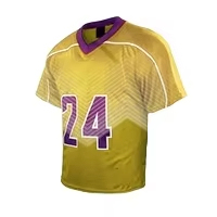 100% poliéster hombres Lacrosse deportes uniforme profesional personalizado Logo Reversible manga corta sublimado Lacrosse uniforme - Product Image 2