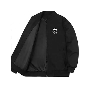 Vestes bomber vintage pour hommes, à manches régulières, respirantes, coupe-vent, imperméables, en polyester, avec poches, best-seller - Product Image 1