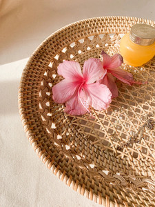 Mantel individual de ratán de calidad sostenible de gran venta para decoración de fiestas Mantel Individual de ratán redondo para decoración del hogar hecho en Vietnam - Product Image 3