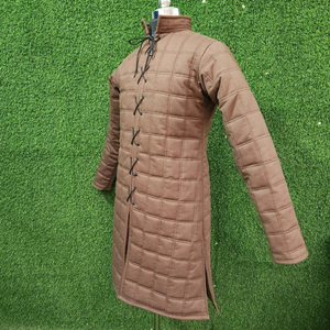 Gambeson médiéval coton manteau épais rembourré Akteon veste à manches longues historique armure Sca Festival Costume Viking bataille veste - Product Image 4