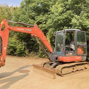 Excavadora de cadenas usada Kubota KX165-5 de 5.5 toneladas, fabricada en Japón, de la marca Good Health, con cero sobrepeso trasero, en Shanghái. - Product Image 3