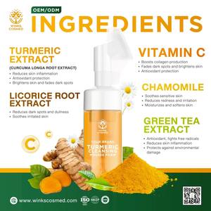 Limpiador Facial Natural y Orgánico de Limpieza Profunda, Hidratante y Blanqueador para Todo Tipo de Piel, Marca Privada OEM ODM - Product Image 3