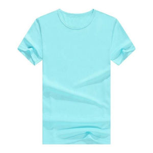 ¡El mejor precio ofrecido! Camiseta informal de alta calidad para hombre para verano transpirable ligera-240 gramos hecha de 100% algodón poliéster - Product Image 1