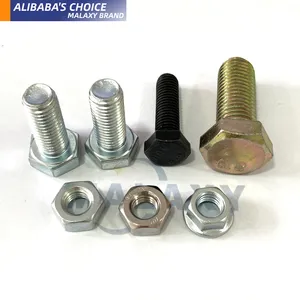 Malaxy Wholesale Fastener Supplier Manufacturer Titanium Din931 Din933 Metric Stainless Steel Hex Head Bolt And Nut Hex Bolt