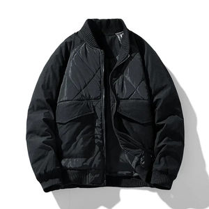 Lona de Alta Calidad en Color Personalizado para Chaqueta Entallada de Hombre, Transpirable, con Forro Polar para Invierno, Bolsillos con Parches - Product Image 4