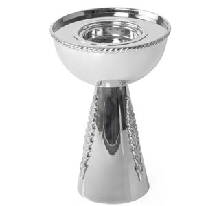 Porte-encens de brûleur Bakhoor en métal argenté de qualité supérieure dernier support décoratif Mabkhara de concepteur pour le parfum de maison de bureau - Product Image 4