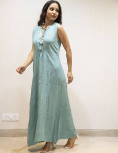 ชุดเดรสยาวคาฟตันคอวีสำหรับผู้หญิงชุดเดรสยาวสำหรับใส่ไปชายหาดหรือใส่ในชีวิตประจำวันดีไซน์โดดเด่นไม่เหมือนใคร - Product Image 3