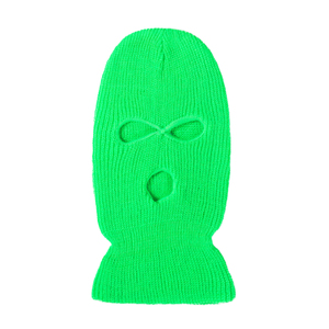 Masque de ski intégral coupe-vent de moto avec logo personnalisé pour hommes cagoule chaude d'hiver tricotée 3 trous masque de chapeaux de ski en tricot pour le ski - Product Image 3