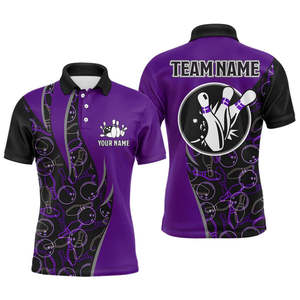 Wholesale Custom 100% Polyester for Polo <b>Shirts</b> for <b>Men</b> Personalized Sporty <b>Bowling</b> Uniforms Knitted <b>Bowling</b> <b>Shirts</b> - Product Image 2